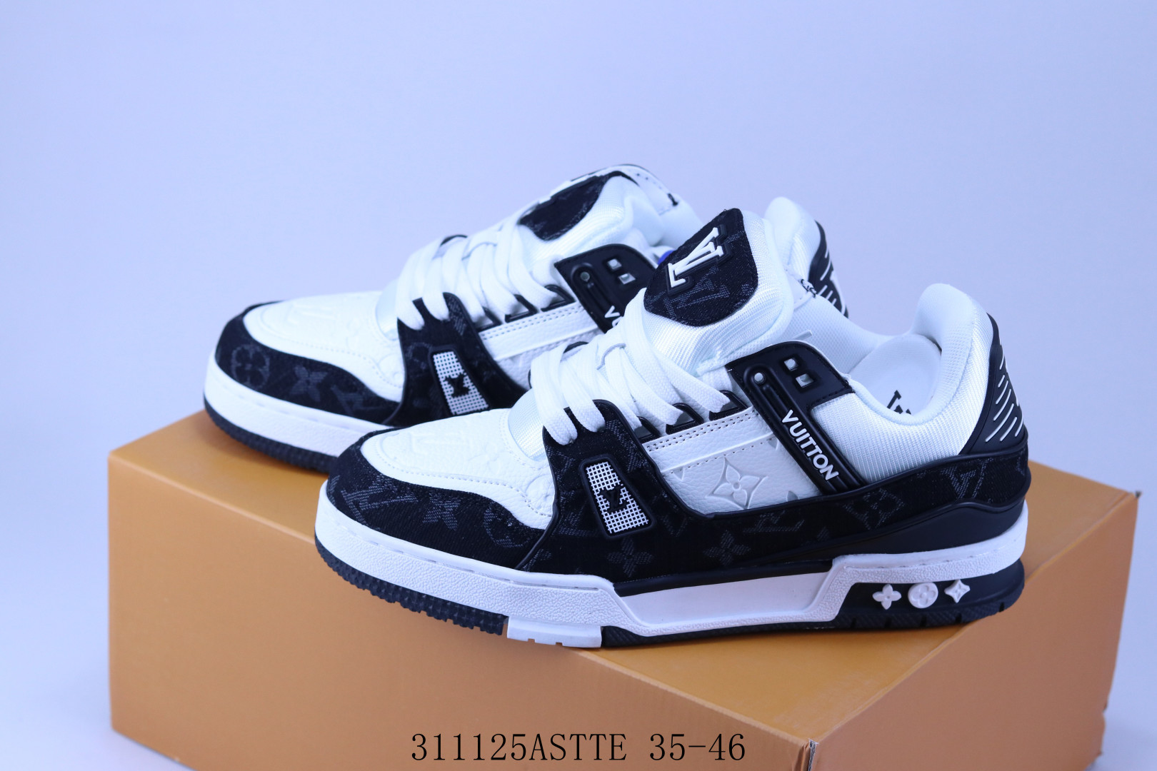 LV路易威登Louis Vuitton Trainer Sneaker Low休闲运动文化百搭篮球板鞋 311125ASTTE 35-46-北凯千寻