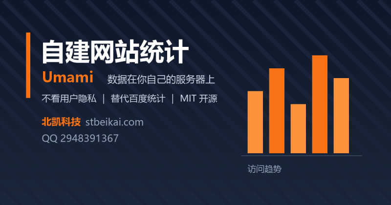 Umami 网站统计中文教程（MIT 开源）：替代百度统计，数据留在自己服务器-北凯科技